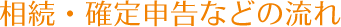 相続・確定申告などの流れ